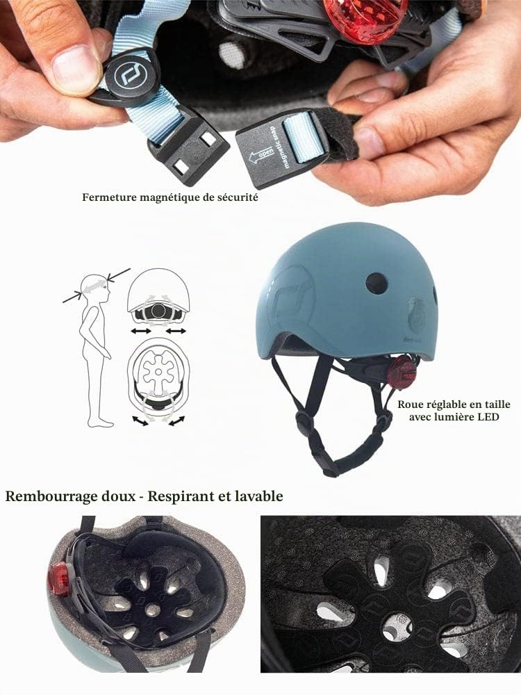 Scoot & Ride Kinder Fahrradhelm Casque de vélo Mixte, Citron Vert, 45 BIS 51cm