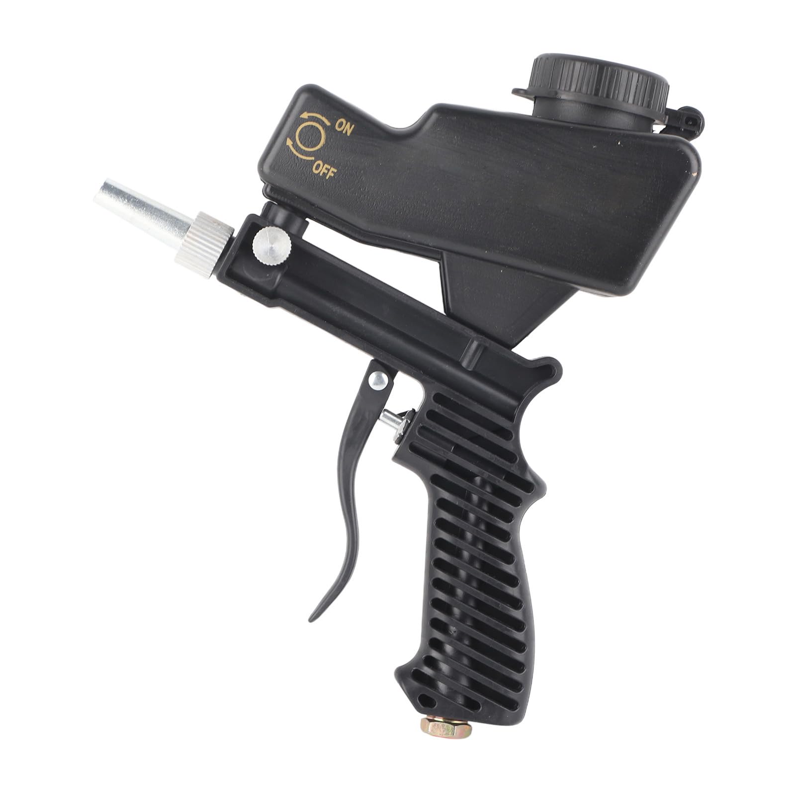 Leapiture Sandblaster Air Sand Blaster Portable Sandblasting Tool Set Kit for Spraying Cleaning (Black)