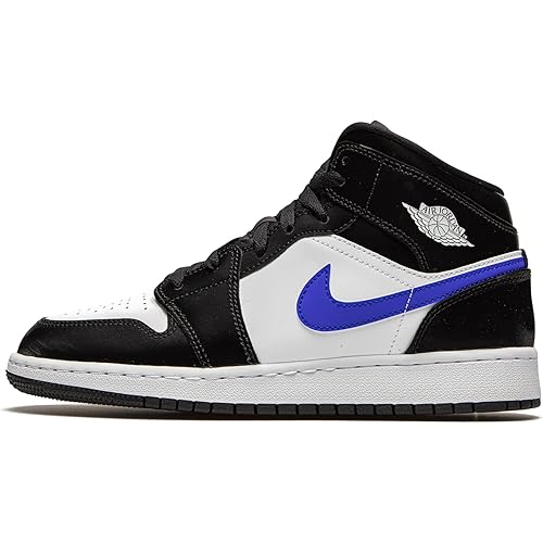 Air Jordan 1 Mid "Black Racer Blue White" (GS/Juniors) (2020)