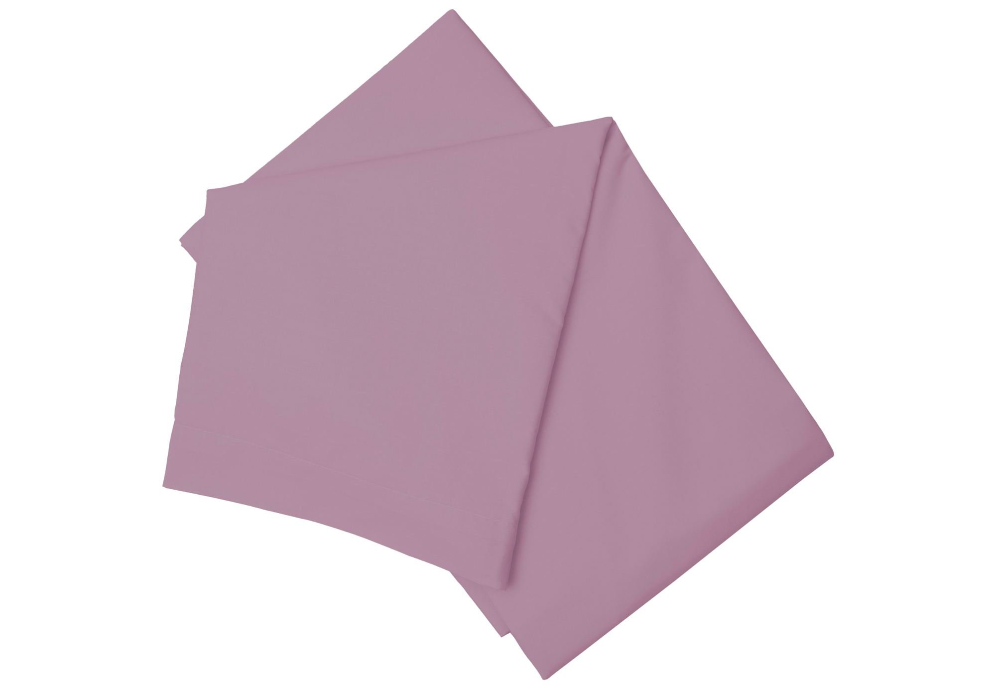 Serene Double Flat Bed Sheet - Misty Rose - 200 Thread Count - Linen/Cotton/Polyester Blend