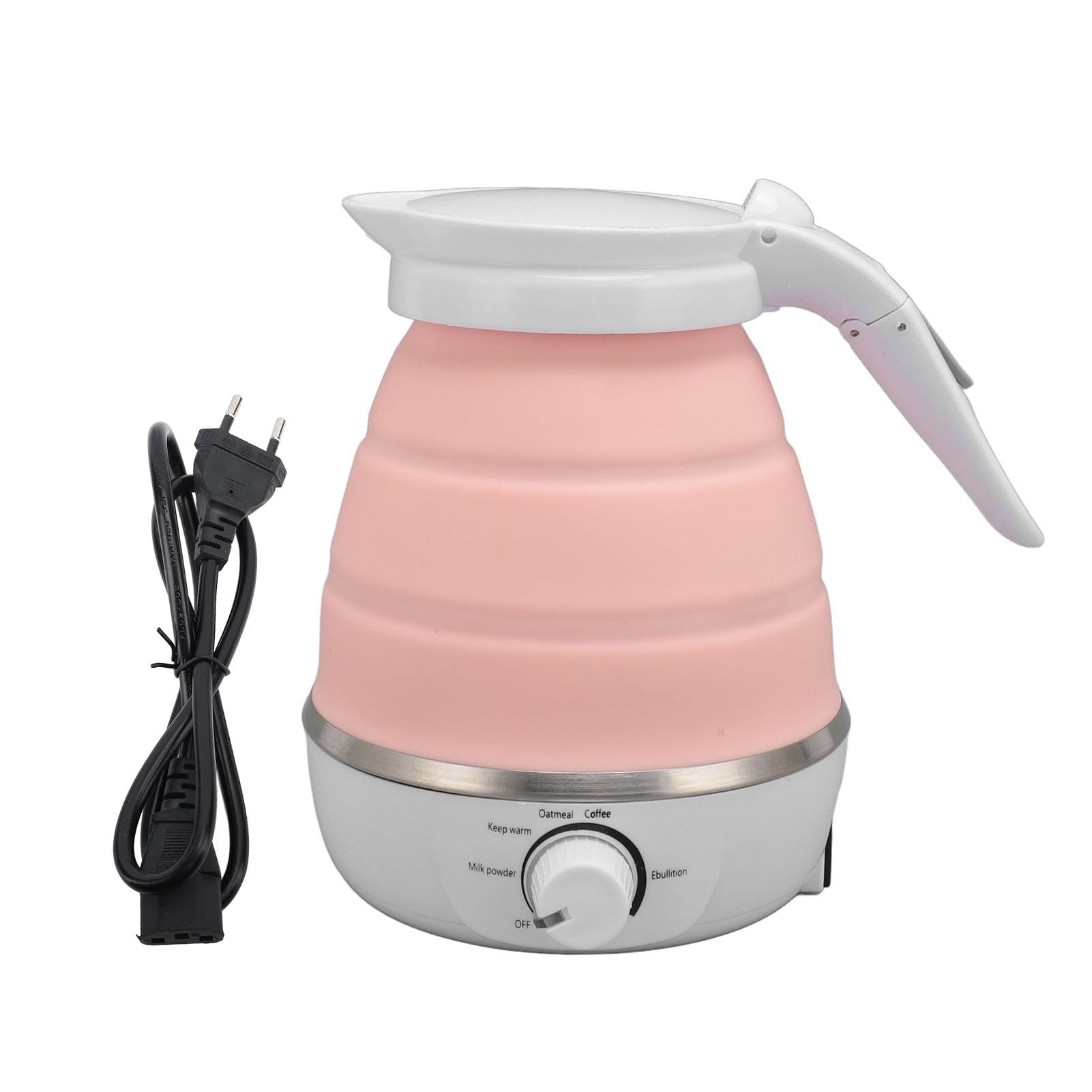 Zerodis Bouilloire électrique Pliable Portable 850 W Bouilloire électrique Pliable Bouilloire à Mise Hors Tension Automatique 600 Ml Silicone Mise Hors Tension Automatique Bouilloire à ur1pds29y3-12