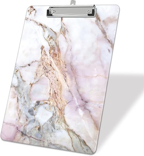 Portapapeles de plástico A4, lindo portapapeles tamaño carta Stardard para profesores, niños, tablero de clip ligero Tableros de clip decorativos