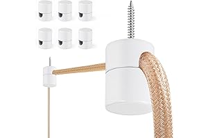 6 Pack Aluminum Swag Hooks for Ceiling Hanging, Super Load-Bearing