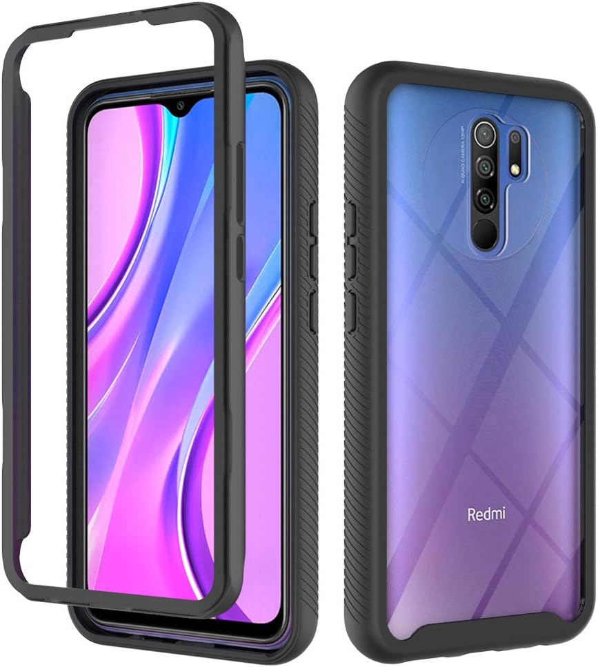 Case for Xiaomi Poco M2 M2004J19PI Case Cover,Anti-Fall and Shock-Absorbing Protective Cover Case for Xiaomi Redmi 9 M2004J19C M2004J19G M2004J19AG / Redmi 9 Prime M2004J19I Case Black