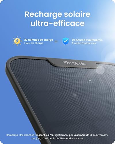 Reolink 4K Camera Exterieur sans Fil Solaire, 360° PT, Argus PT Ultra Noir - 7