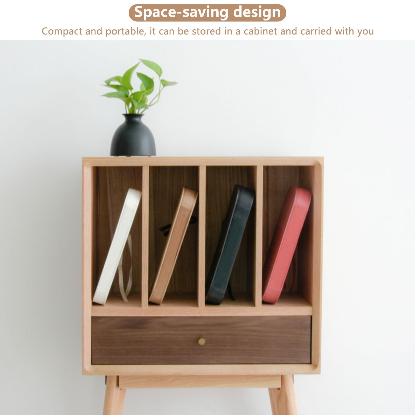 Tabouret Pliant en Papier Kraft avec Coussin Facile à Monter Convient Aux Centres Commerciaux Cabines D'Essayage Expositions Et Chambres(Marron,44cm(17.3in))
