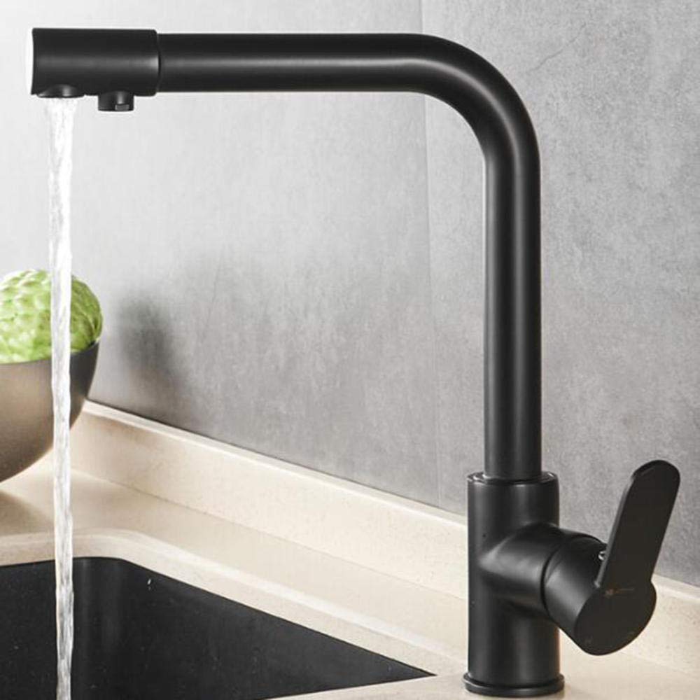 Robinet mitigeur évier 3 en 1 avec filtre eau potable direct laiton