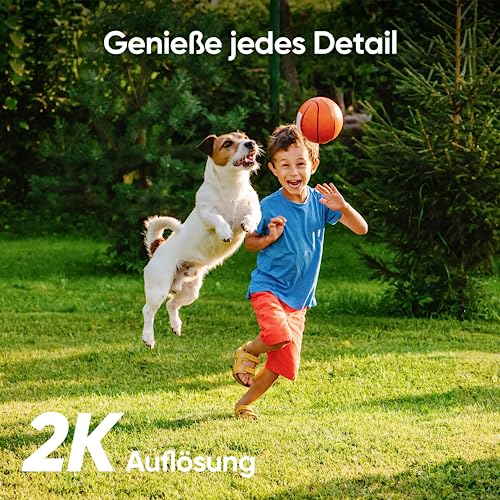 eufy Security SoloCam C210, Überwachungskamera aussen, 2K Auflösung, ohne monatliche Kosten, kabellos, 2,4 GHz WLAN, Kompatibel mit HomeBase 3, Gebührenfreie Nutzung