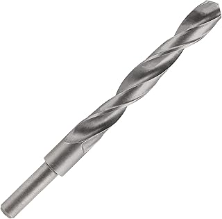 9/16" (14mm) Reduced Shank Drill Bit, 1/2" Shank High Speed Steel Drill Bit, 118 Degree Split Point Industrial Drill Bit for Copper Wood Home DIY Projects