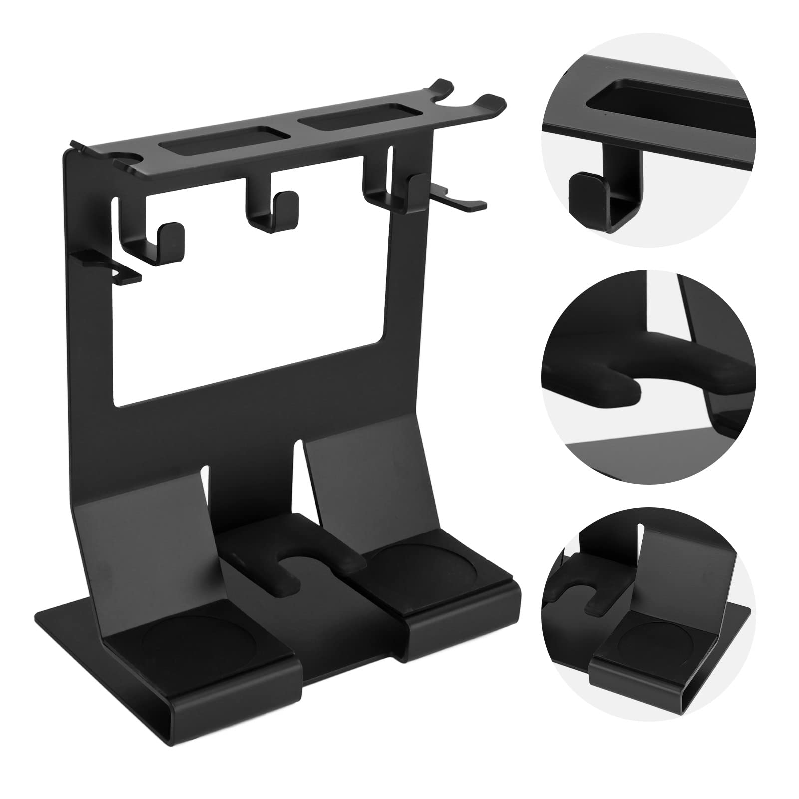 Tissting Support de Doseur de Café en Fer, 23x14.7x29.2cm Station de Bourrage de Café avec Poignée de 58 mm，Comptoir Porte-filtre à Café Rangement Support pour Café à Domicile