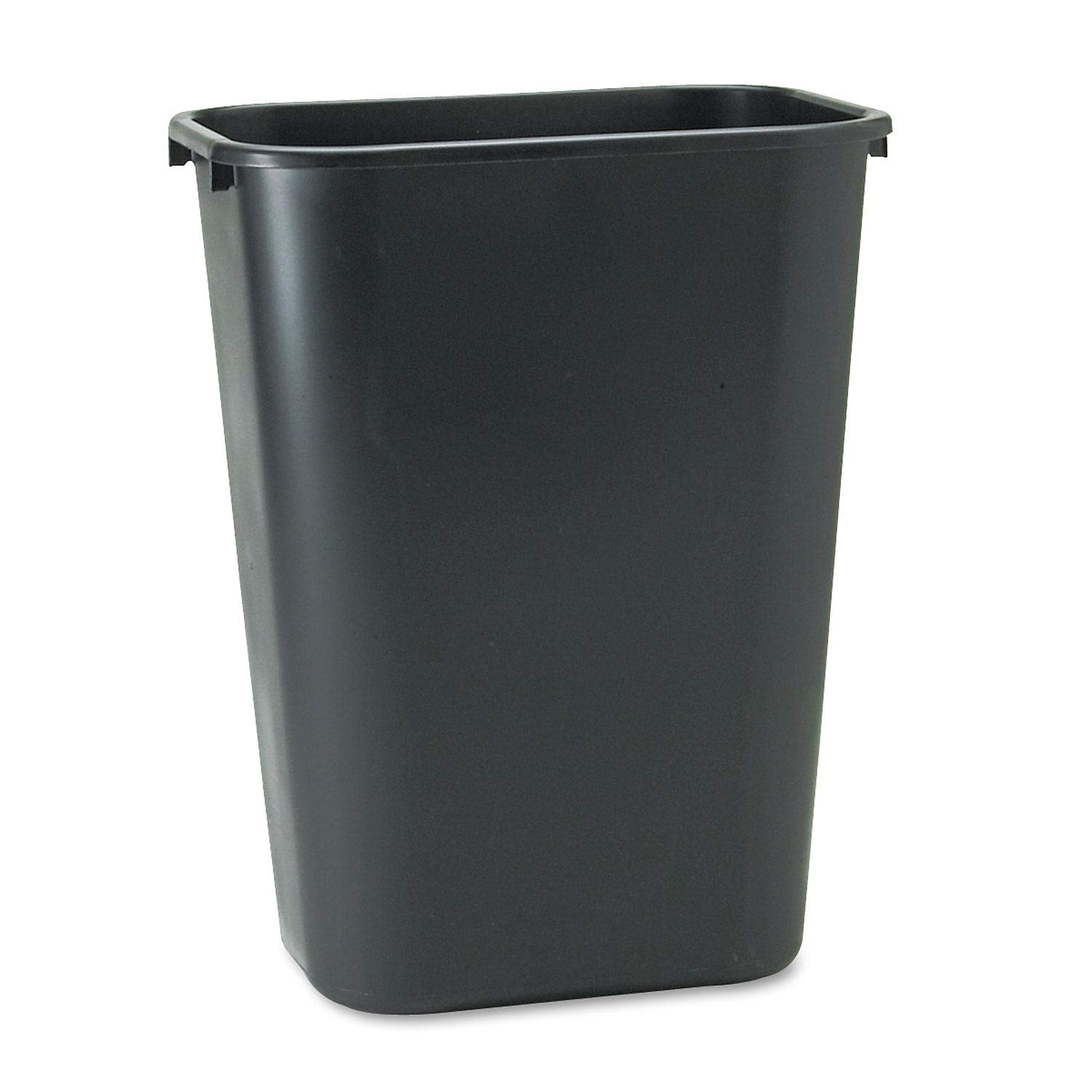 Office Depot Highmark Trash Can 10.25 Gallon Wastebasket Black 41 Quart Made in USA