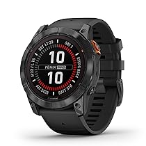 Garmin fēnix 7X Pro Solar, Smartwatch, Ricarica solare, 51mm, Torcia LED, Touchscreen 1,4″, +30 Sport, GNSS multi-band, SpO2, Mappe, Musica, Pay, Autonomia 37 giorni (Slate Gray & Black)
