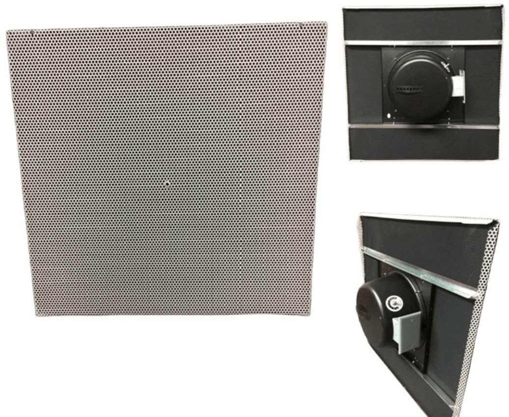 LIS8T2X2-US 2X2 Drop in Ceiling Speaker with 70.7-Volt/25 Volt Transformer, Non-Reflective White, 10 Watts Power Handling, Frequency Response 60-20000Hz, 8