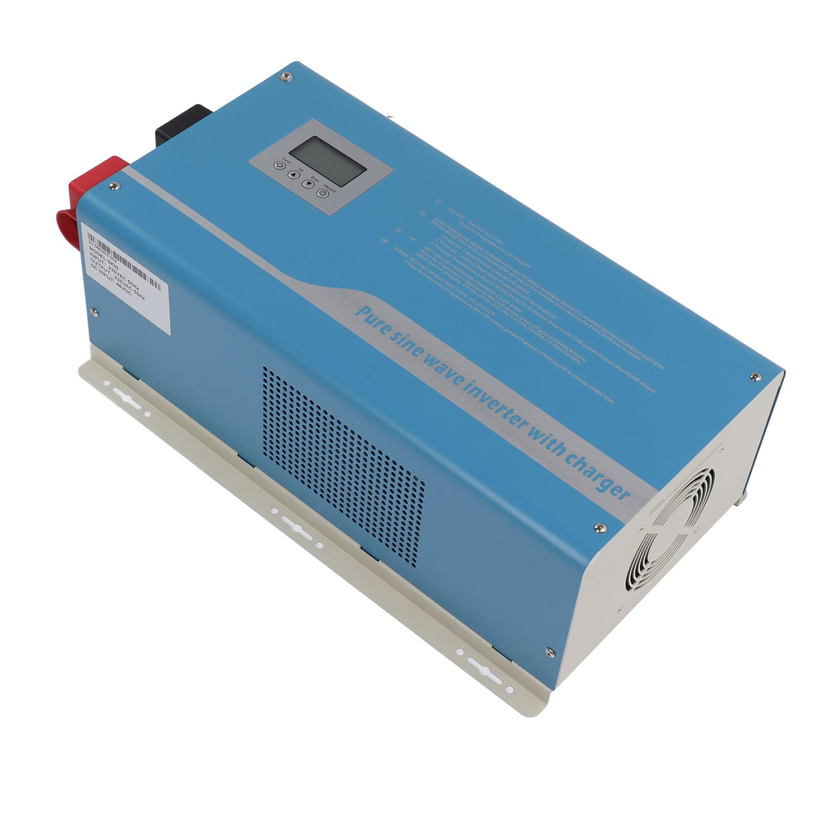 Inversor de onda sinusoidal pura 1000 W, montaje en pared, salida 110 vac, 220 vac, 230 vac, pantalla LCD, cargador para casa, autocaravana (12 V)