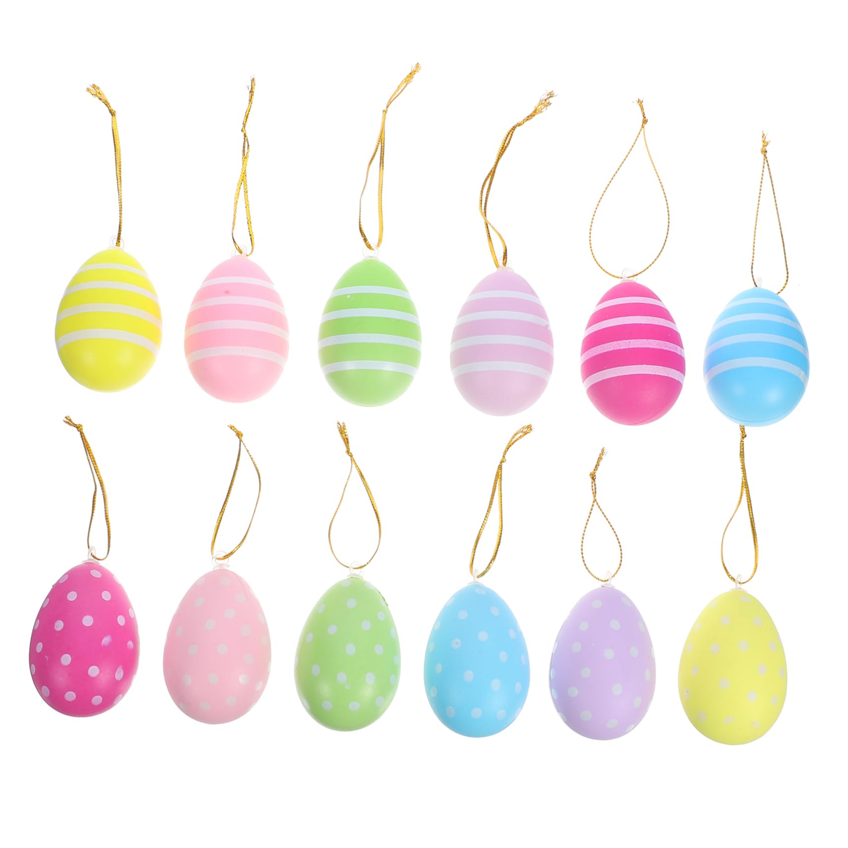Cabilock 4 Sätze Ostereier Plastikenten Easter 0stergeschenke Frühlingsdekoration Egg Maging Exquisite Osterdekorationen Zum Aufhängen Ostern Hängende Dekore Ei-Ornamente Stück * 4