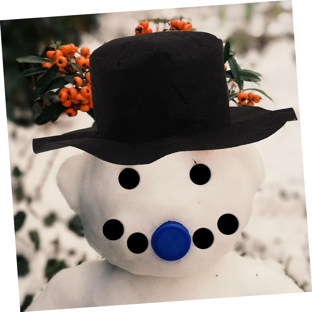 PRETYZOOM 4 Sätze Schneemann verkleiden winterdeko weihnachtsbekleidung Schneemann Bausatz selber Machen Weihnachtsmann-Puppen gefälschte Nasen Schneemann- Schneemann-Kleidungszubehör