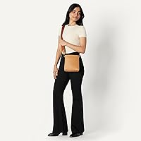 Vista 2 de Yaxa Essentials Bolso bandolera delgado de piel sintética para mujer