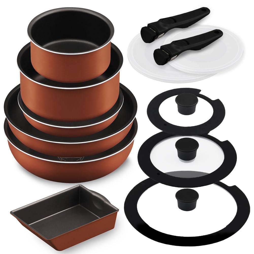 取っ手が取れるIH・ガス火対応13点セット Amazon｜アイリスオーヤマ フライパン 鍋 セット フライパン