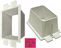 Vista 3 de iMBAPrice IMBA-BE1 - Extensor de caja de toma de corriente eléctrica no metálica de 1 banda para accesorios de receptáculos de interruptor