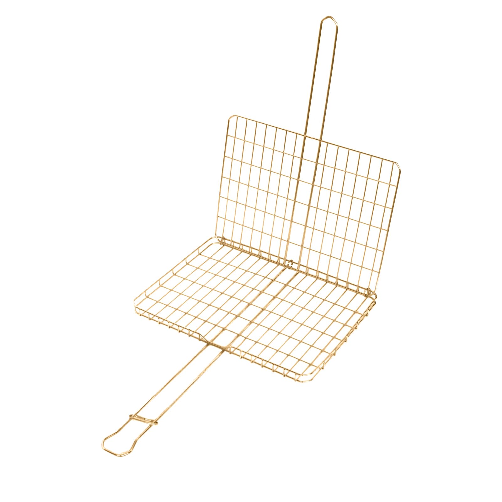 44cm Braai Cooking Grid Electroplated Grill Basket Campfire BBQ Outdoor Barbecue