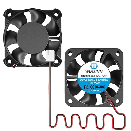 WINSINN Ventilador de 1.575 in 24 V, ventilador Ender 3 actualización de ventilador de 24 voltios 4010 rodamiento de bolas dual, cable de 39