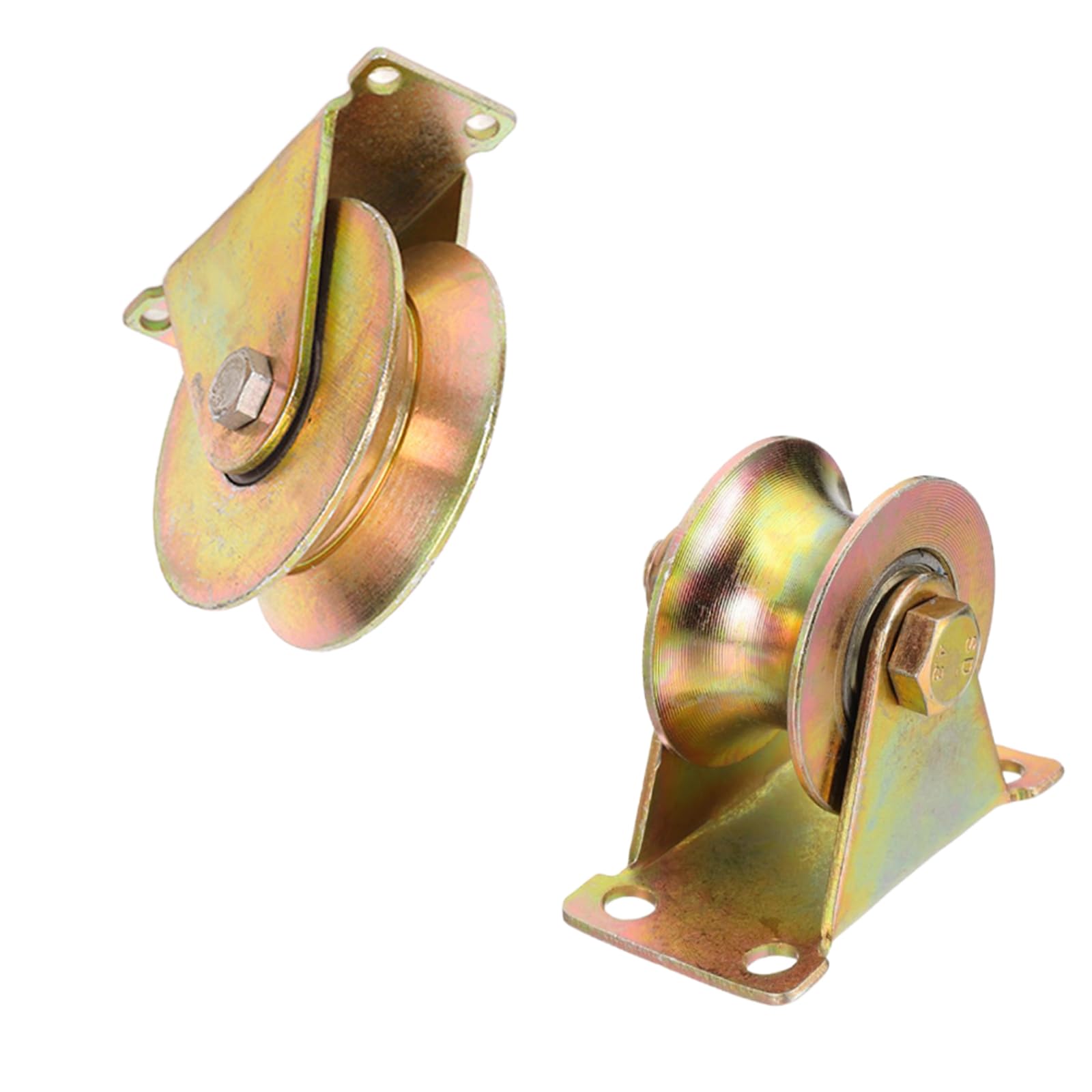 Lot de 4 petites poulies de 7,6 cm à rainure en V/U pour systèmes de levage coulissants et de fitness Capacité de 200 kg Durable et efficace