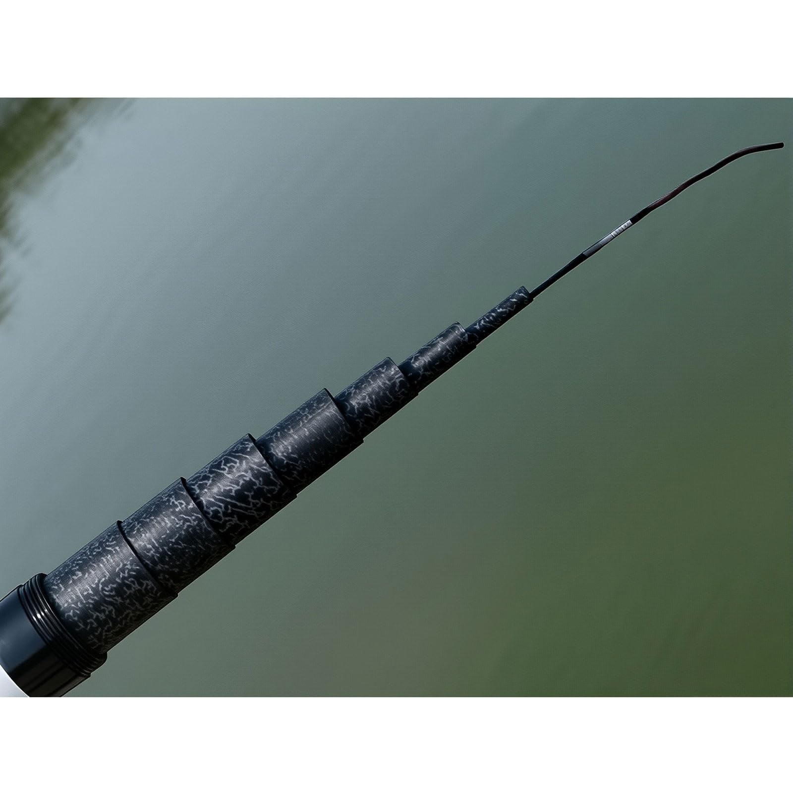 TUJISEK Tragbare Carbon Angelrute 8-16M Superhart Ultraleicht Langer Abschnitt Angelruten teleskopangel Angel Rute Fishing Rod Leicht Zu Tragen FüR FlüSse Seen(9m)