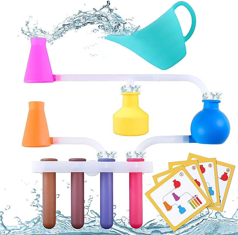 Jouets de Bain pour B?�b?�s de 4 5 6 7 8 Ans, OFUN Ensemble de Jouets de Silicone d�??Assemblage de 