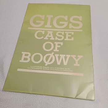 Amazon.co.jp: GIGS CASE OF BOOWY ツアーパンフレット 完全復刻