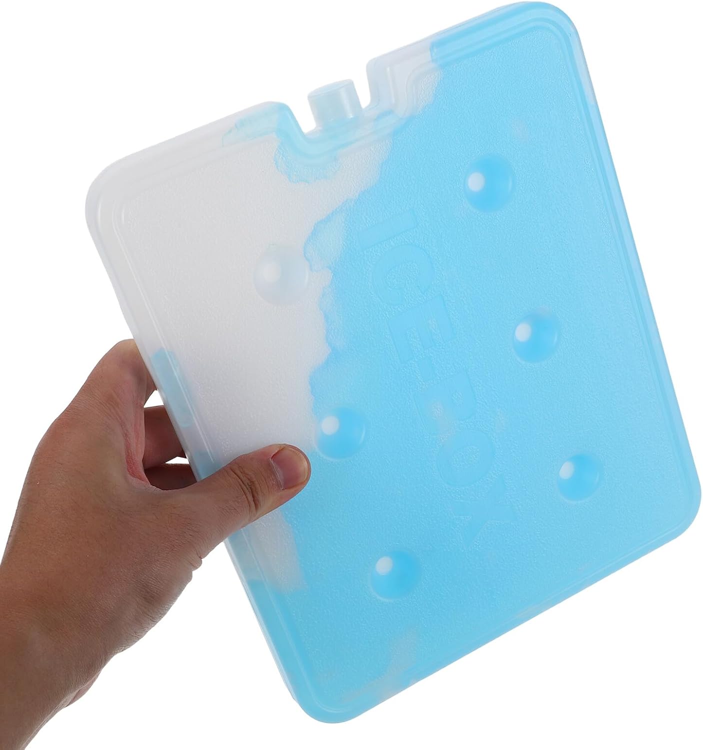 BESTonZON Large 900ml Ice Packs for Cooler Bags, Reusable Food Cooling Freezer Blocks, 2pcs Portable Cold Storage Gel Packs for Outdoor Camping, Picnics, and Lunch Boxes