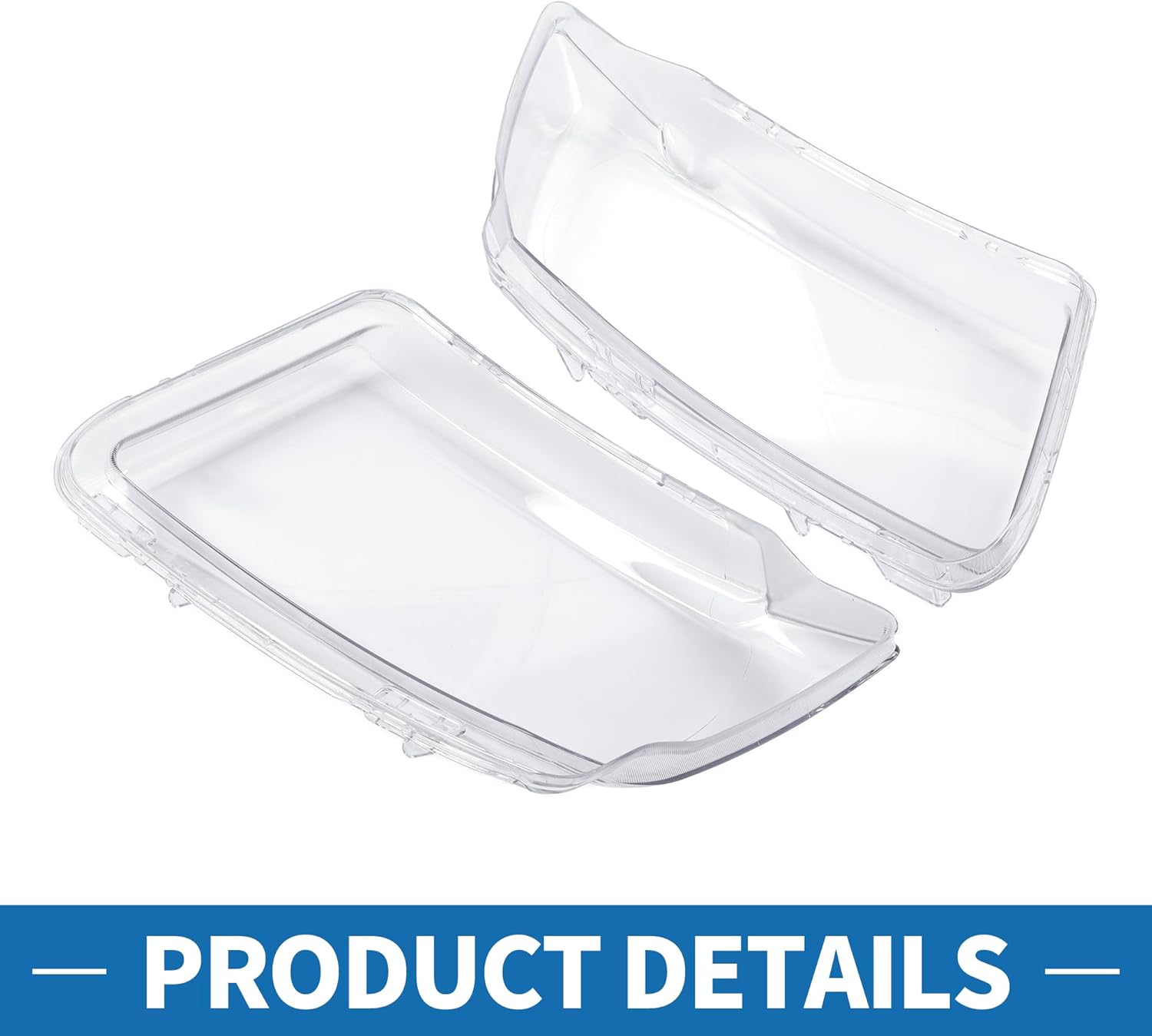 Headlight Lens Cover No.55079379AF/55079378AF Headlight Headlamp Lense Clear Lens Cover for Jeep Grand Cherokee 2011-2013 PC Clear Durable