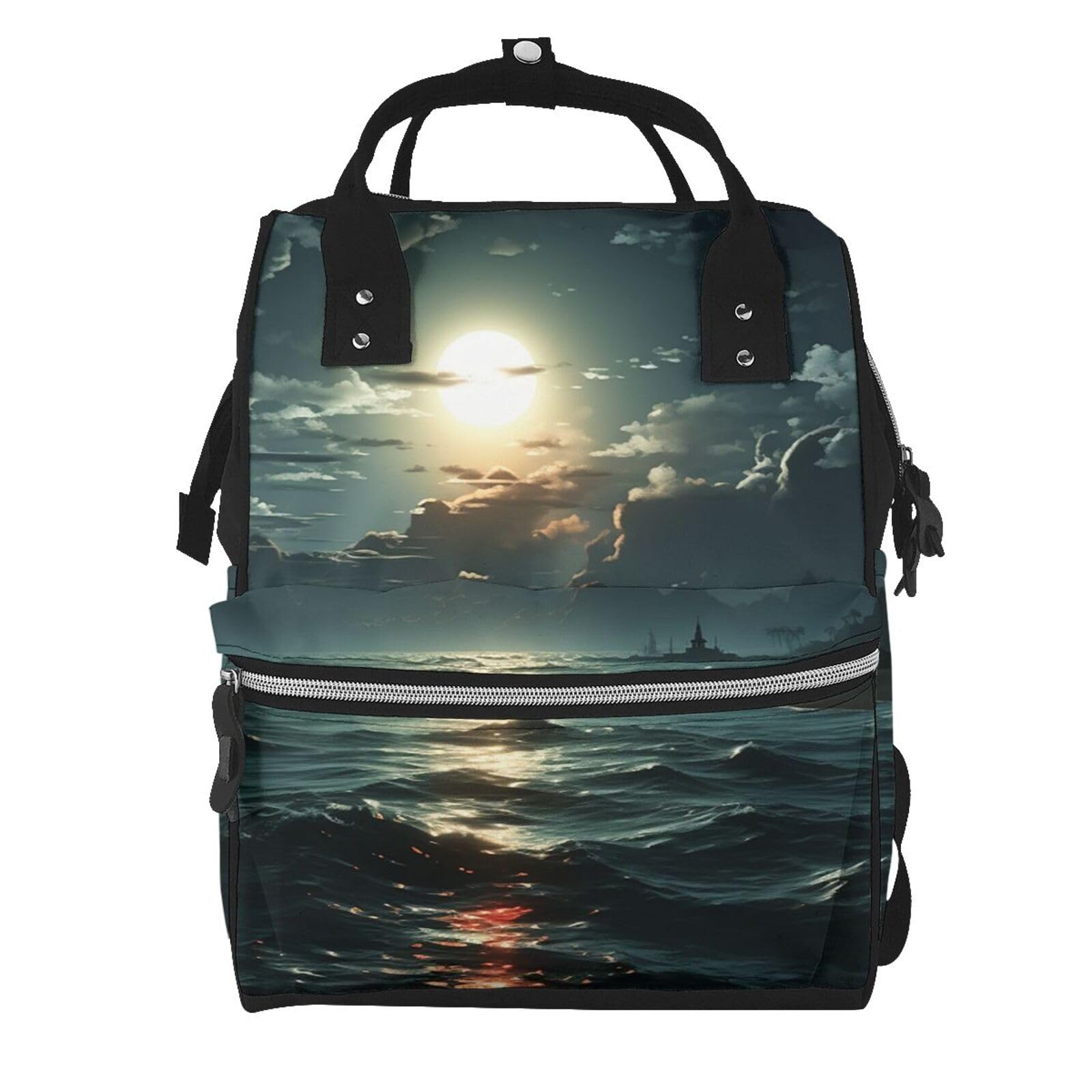 Sac à dos à langer imperméable grand format pour maman active - 7