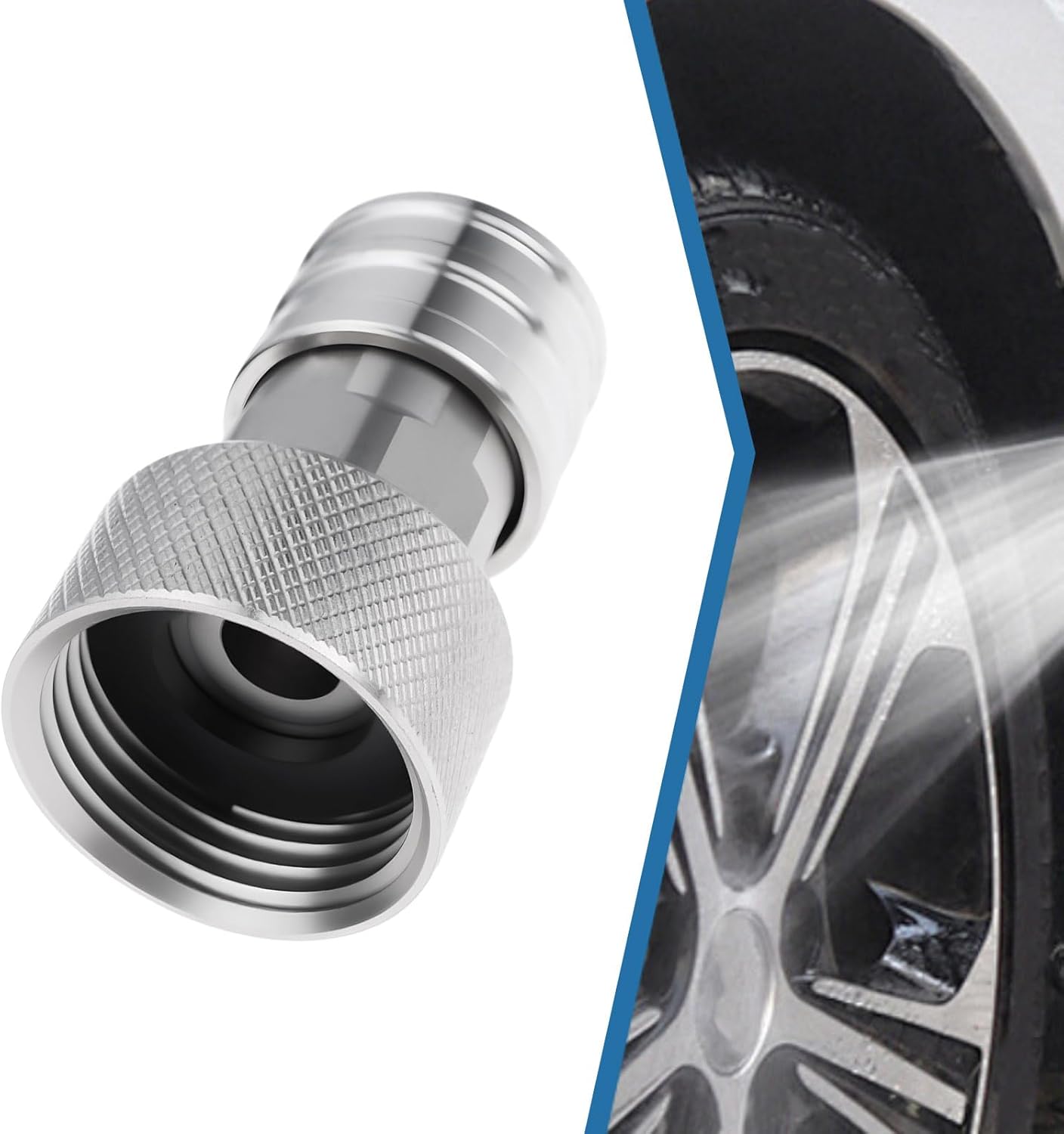Garden Hose to Pressure Washer Adapter 3/4" GHT to 1/4" Quick Connect Compatible with Car Washing Pressure Rinsing