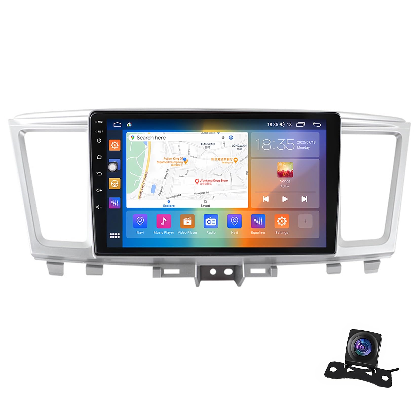 Android 12.0 2 Din radio samochodowe 9" ekran dotykowy samochodowe stereo do Infiniti QX60 2014-2019 z bezprzewodowym Carplay Android nawigacja samochodowa GPS AHD odwrócony obraz sterowanie