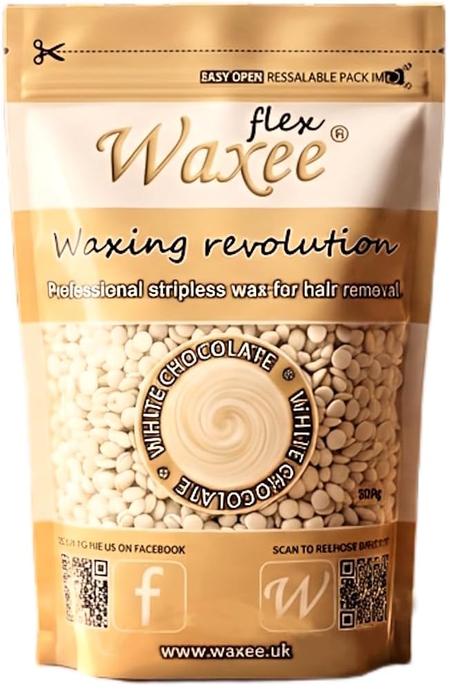 2 x 500g Hot Film Hard Wax "Gold" with Argan oil+ 25 waxing wooden spatulas, Pellets Brazilian Bikini + free resealable storage bag! (1000g bag)