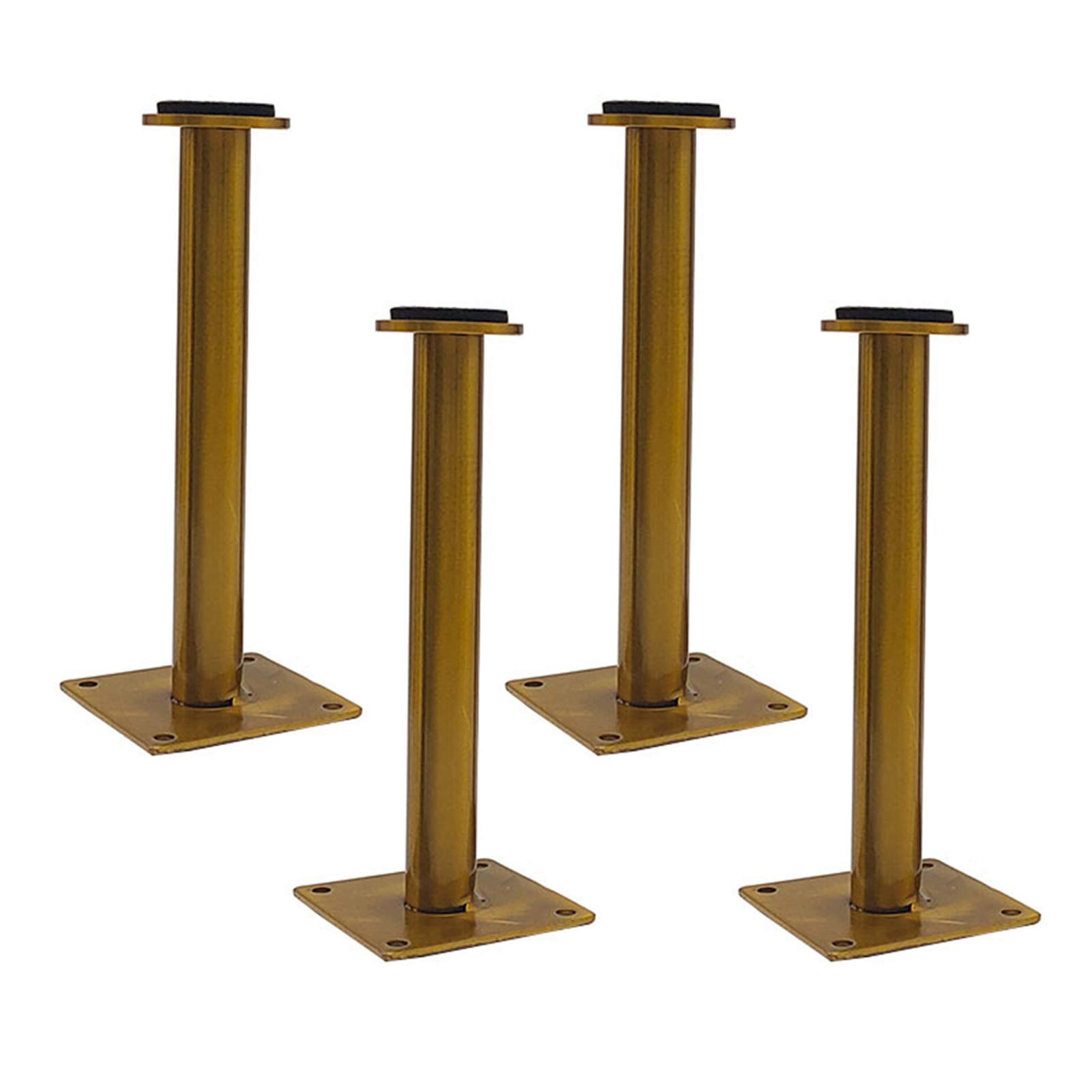 4Pcs Piedini per mobili Gambe per mobili in Acciaio Inossidabile Gambe per divani Regolabili Accessori Sostituzione del Mobile da Tavolo Divano in Metallo Gambe per Letto da scriva