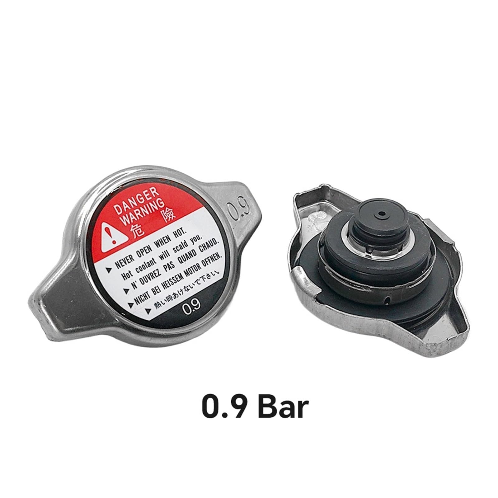 termostato Meccanico Kit termostato 1/5 Pezzi 0,9/1,1 ricambi Auto Universale Auto Raffreddamento radiatore Tappi Anti-scottatura Copertura radiatore Serbatoio Acqua(0.9 Bar)