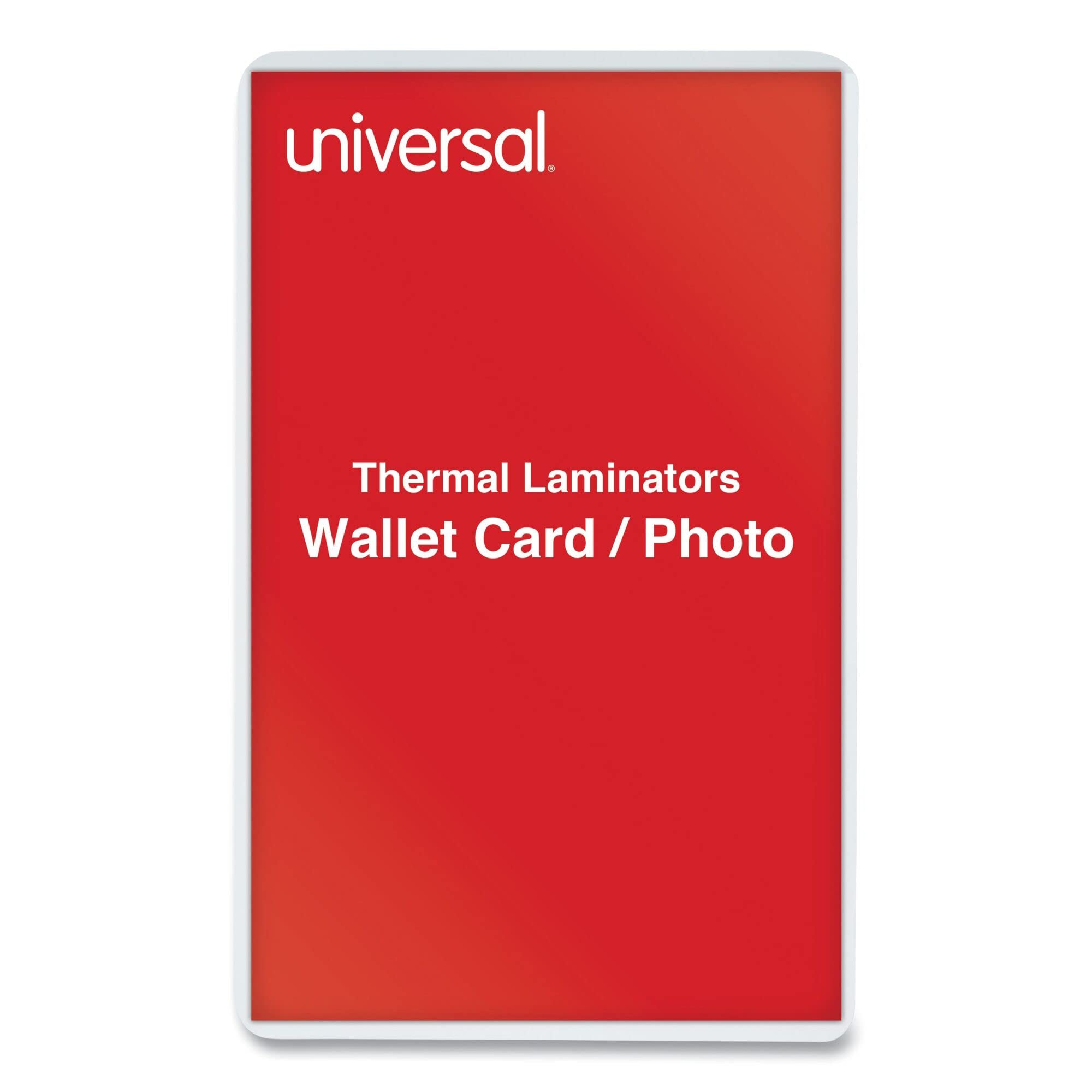 Universal Clear Laminating Pouches 25pieza(s) - Plastificador (Transparente, Wallet, 0,127 mm, 54 mm, 85,7 mm, 25 pieza(s))
