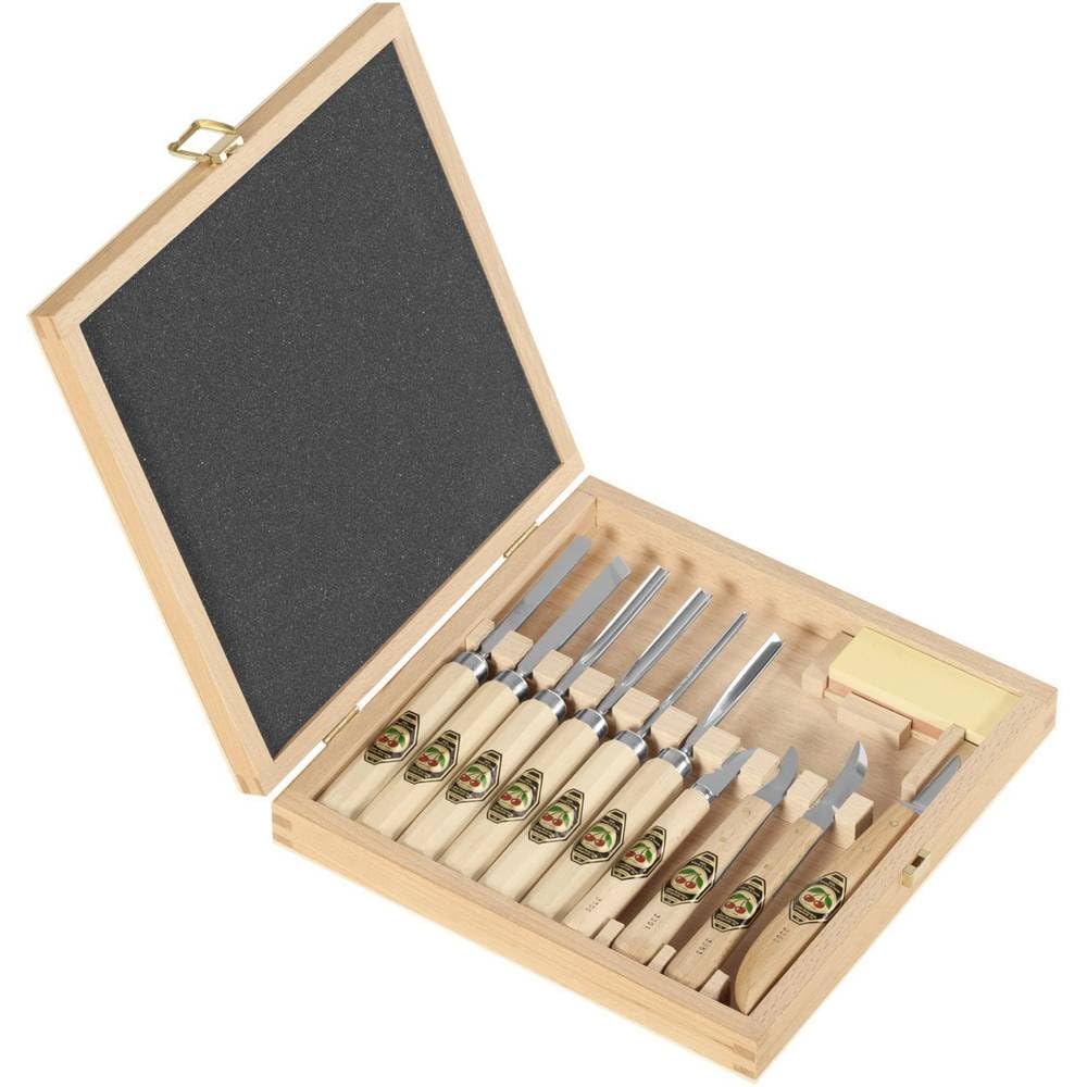 Amazon.com: Kirschen 3441000 11-piece Carving Tools In Wood Box
