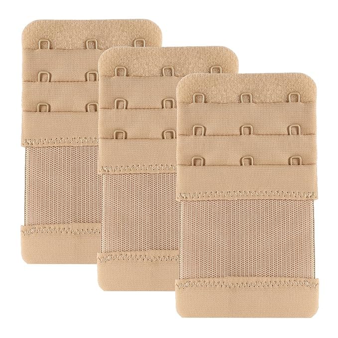Bra Extender 3 Hook Soft Stretchy Bra Strap Extension, Pack of 3-picture-42