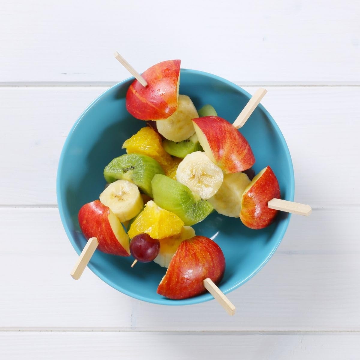 Fackelmann 50866 Lot de 50 Pics à Brochettes en Bois 25 cm, Piques à Brochettes, Pics Apéro, Bâtonnets, Bambou