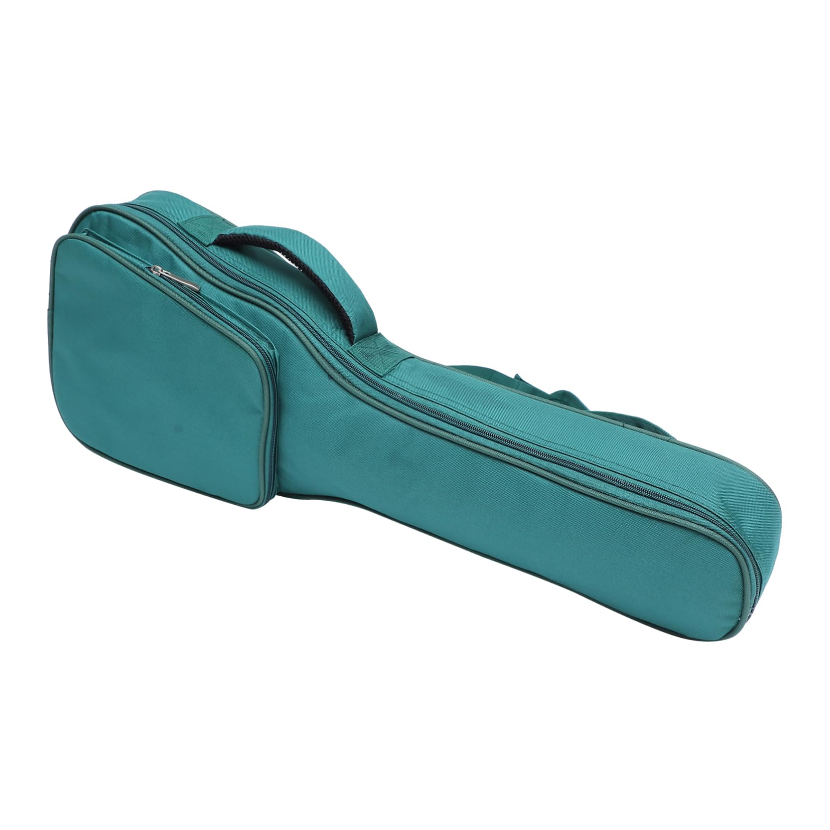 Bolsa para Ukelele Correa de Hombro Ajustable de Tela Oxford Forro Acolchado Verde y Diseño Portátil para Transporte Cómodo