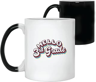 Educational Gift for 3rd Grade Students Retro Quote Hello 3rd Grade 11oz 15oz Color Changing Mug
