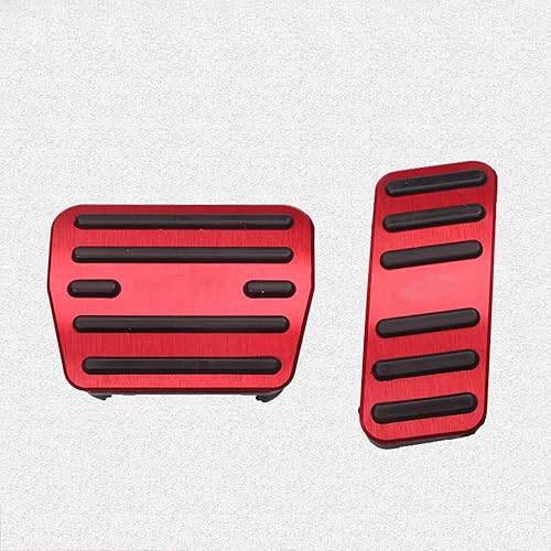 Fundas de pedal de acelerador de gas de aleaciĂłn de aluminio, antideslizantes, sin perforaciĂłn, kit de accesorios de 2 piezas (rojo) para VW Golf 7 Fundas de pedal de acelerador de gas de aleaciĂłn de aluminio, antideslizantes, sin perforaciĂłn, kit de accesorios de 2 piezas (rojo) para VW Golf 7