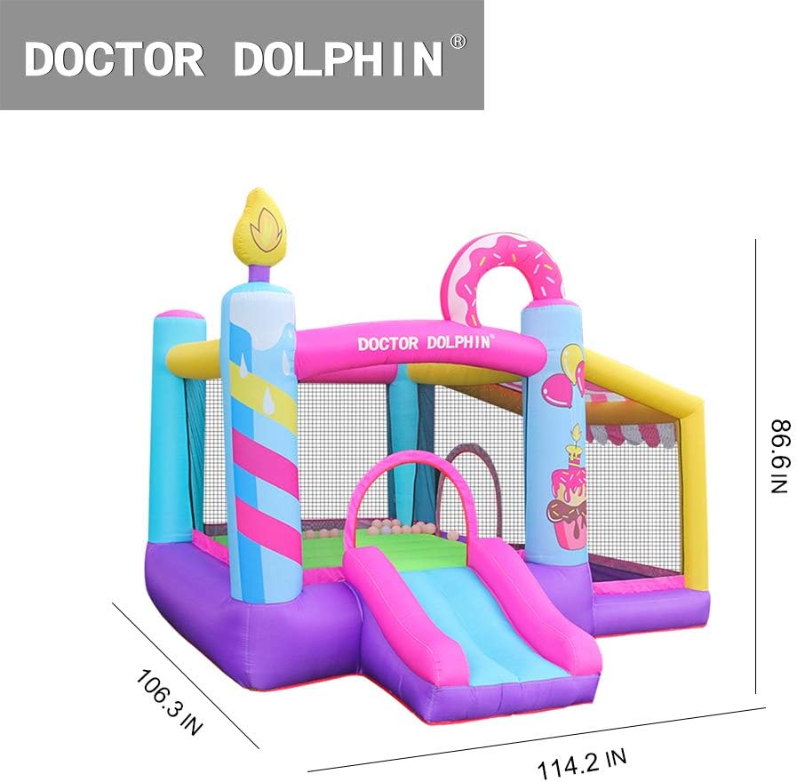 Tech Deals 🔥 doctor dolphin Outdoor Indoor Bounce House, Inflatable Bouncy House for Kids with Blower,Jumping House Castle with Slide, Ball Pit 🔥 Crazy Deals doctor dolphin Outdoor Indoor Bounce House, Inflatable Bouncy House for Kids with Blower,Jumping House Castle with Slide, Ball Pit