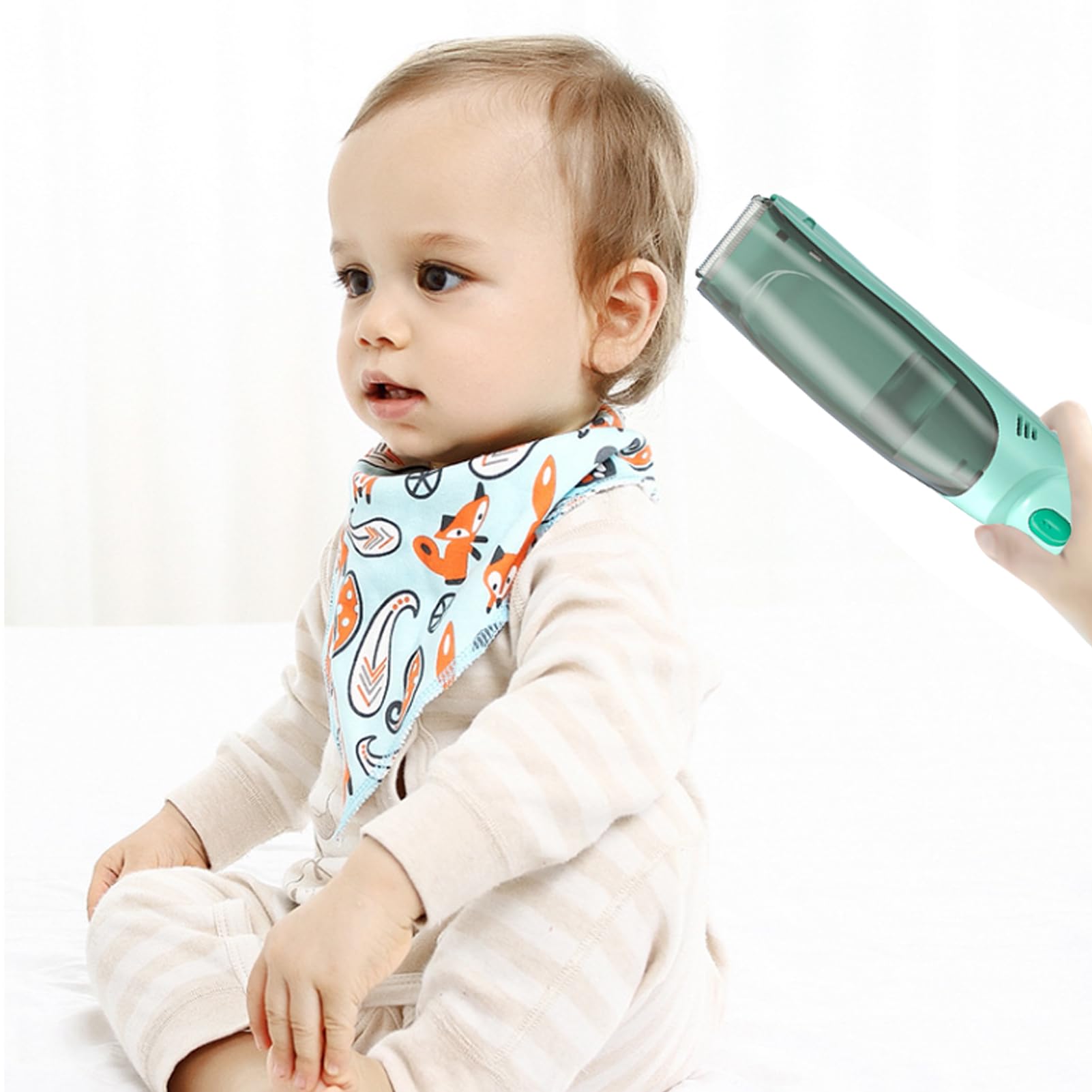 Baby Leise Kids - Cortapelos eléctrico (USB, con 3 peines guías)