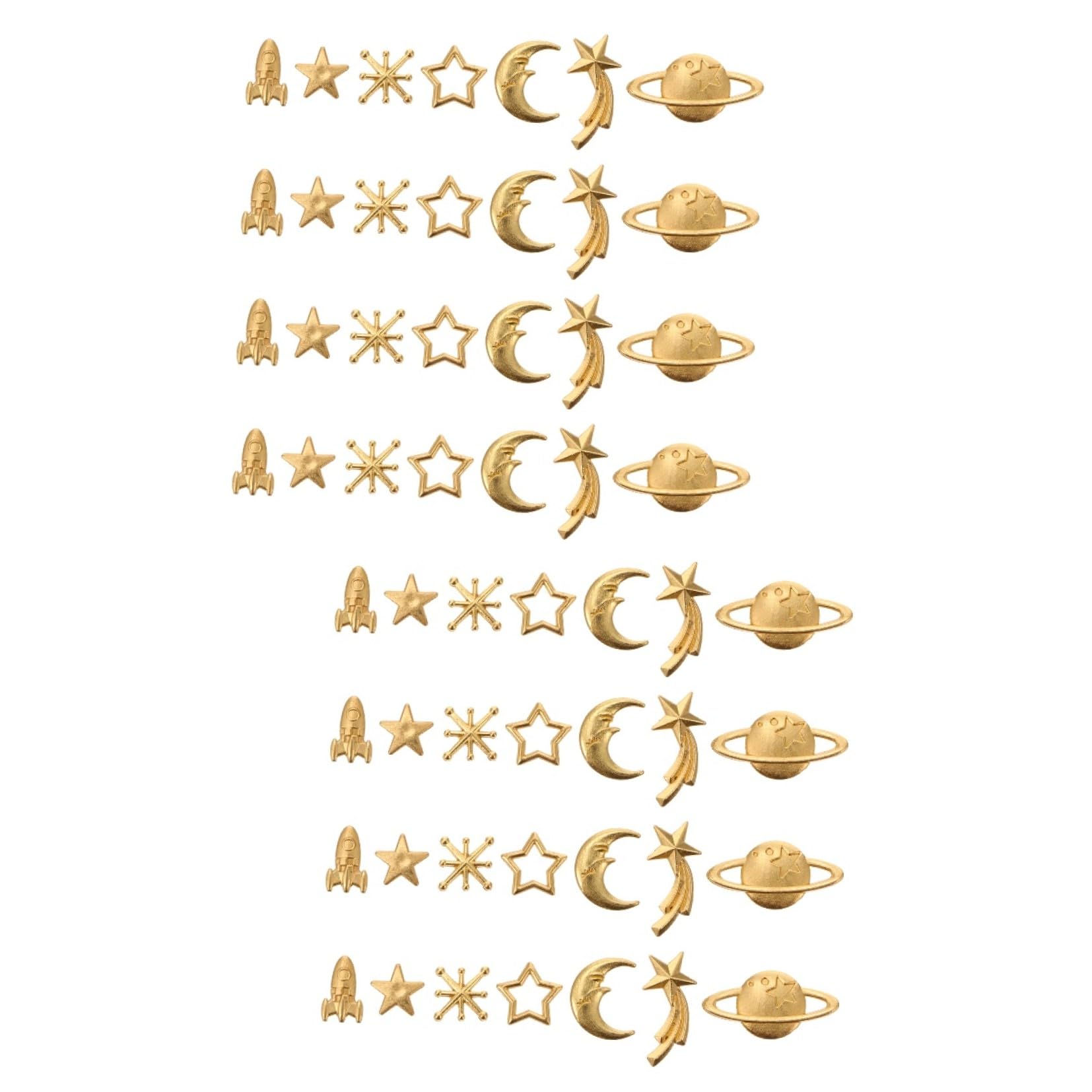 Rellenos de resina aleación para joyería diy: moldes de estrellas y accesorios de manualidades