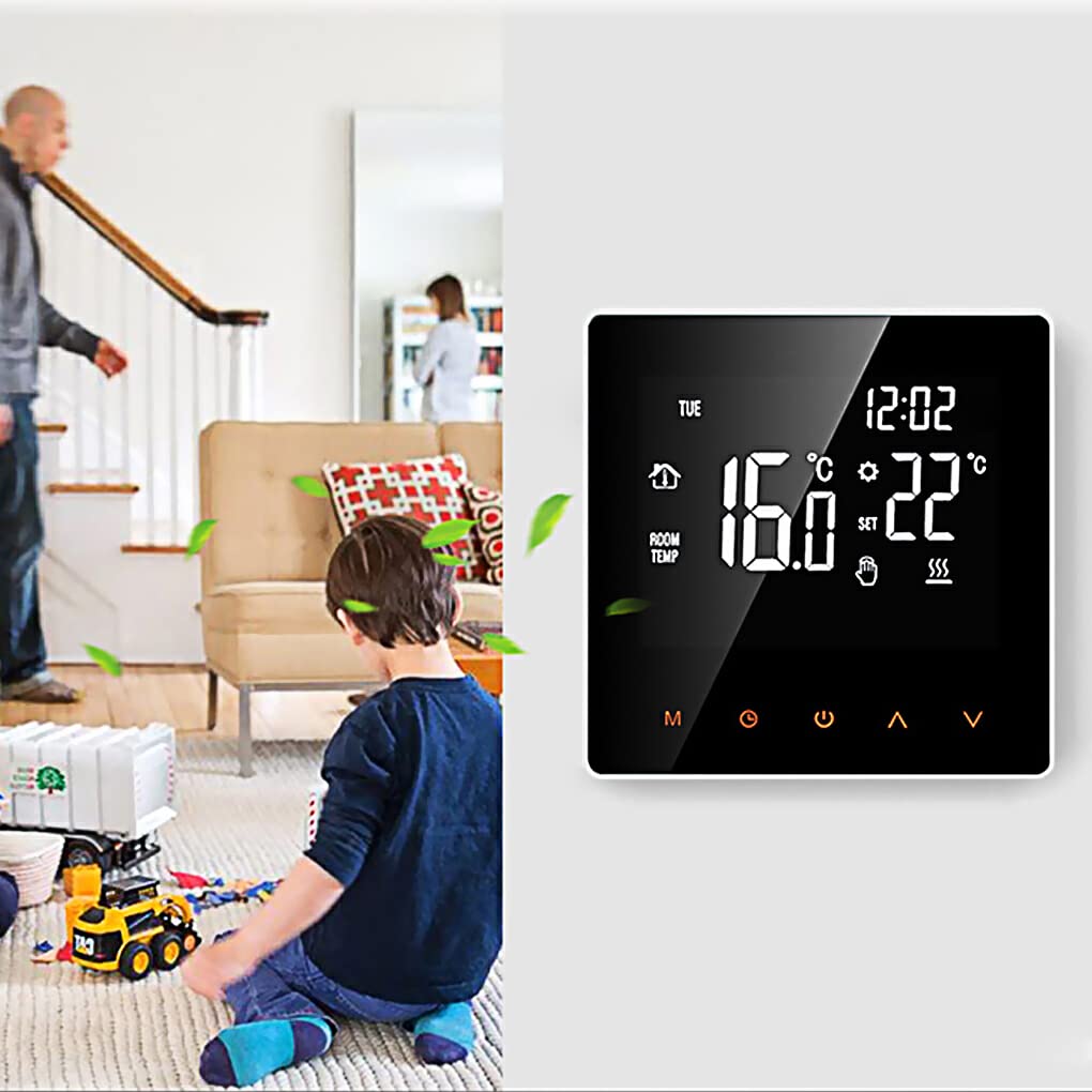BOKIOESDE Tuya WiFi Smart Thermostat APP Control Boiler Heater AC110-230V  Temperature Controller Adjustable Backlight Digital Display, Type 4 :  Amazon.co.uk: DIY u0026 Tools