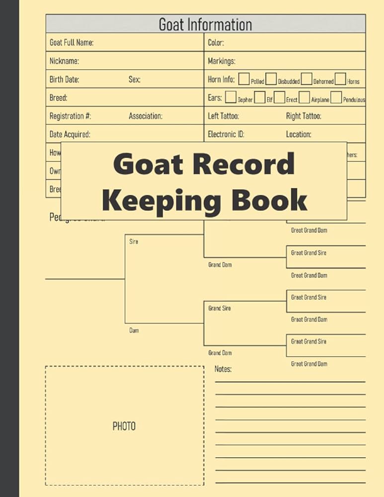 Goat Record Keeping Book: Basic Goat Record Keeping Log Book for Goat Owner to Organize and Track Vital Information - 110 Pages (8.5 goat-record-keeping-book-basic-goat-record-keeping-log-book-for-goat-owner-to-organize-and-track-vital-information-110-pages-8-5-x-11-inches-basic-tj-studio-9798746571465-amazon-com-books
