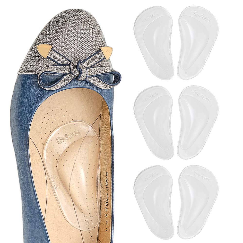 Dr Foot Plantar Fasciitis Arch Support Shoe Insoles 5 Pairs,Thicken Gel Arch Pads For Flat Feet-Self-Adhesive Arch Cushion... - Review, Price and Buying Guide